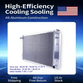 0039-t Luxerad For 73-91 Chevy Gmc Truck Radiator 3 Row Aluminum Fits C10 C20 K5 Blazer Jimmy