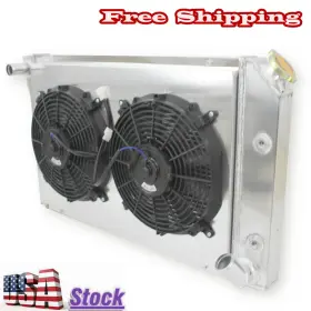 0075-4 Luxerad 3row Radiator&fan For 1977 78 79 80 81 1982 Chevy Corvette Chevrolet 5.0l Cc718