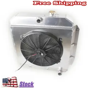 0129-3 Luxerad Cc5559 3row Radiator&fan For 1955 1956 1957 1958 1959 Chevrolet Truck #5559