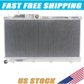 0188-a Luxerad Aluminum Performance Radiator Fit 2008-2014 Subaru Impreza Wrx H4 2.5l And 2 Rows