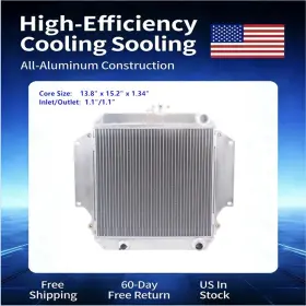 2-rows Luxerad 0189-a Aluminum Radiator Fits Suzuki Samurai 1986 1987 1988 1.3l Manual Only
