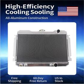 Luxerad 0195 For 1983-1986 Nissan 720 3 Row Aluminum Radiator L4 2.0l 2.4l Auto Man Pickup