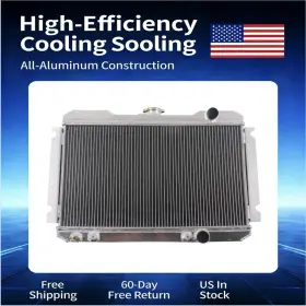 0195 Luxerad For 1983-1986 Nissan 720 3 Row Aluminum Radiator L4 2.0l 2.4l Auto Man Pickup 0195 Luxerad For 1983-1986 Nissan 720 3 Row Aluminum Radiator L4 2.0l 2.4l Auto Man Pickup