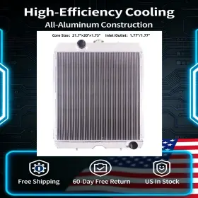 0228 Luxerad Fits Case 410 420 430 440 450 Ct Series New Holland 3 Row All Aluminum Radiator