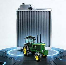 Luxerad 4240s Aluminum Tractor Radiator Fits For John Deere 4430 Series Oem # Ar61879 Ar60337
