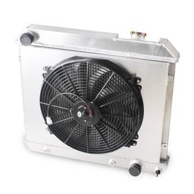 Luxerad 433284 3row Aluminum Radiator Shroud Fan For 1964-1965 Oldsmobile F85/1965-1966 Cutlass