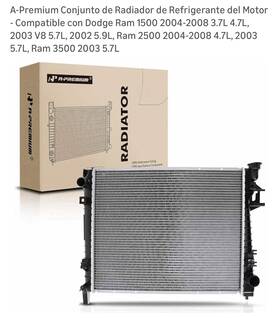 Luxerad An67306 For 2004-2008 Dodge Ram 1500 St/slt 3.7l V6 4.7l V8 Engine Cooling Radiator