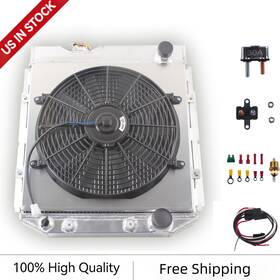 Luxerad Cc259fs For 64-66 Mustang And 60-65 Falcon Ranchero V8 260 289 3 Row Radiator Fan Relay