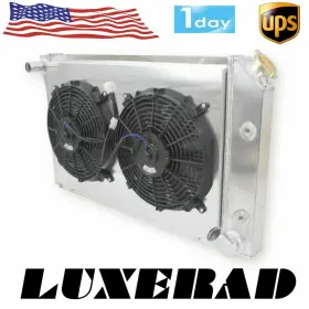 A717 Luxerad Cc718 4-row Radiator Fan Shroud For 1977-1982 1981 1980 1979 Chevy Corvette C3 V8 5.7l