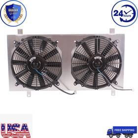 Luxerad Dfz001-ry For 2002-2007 04 Subaru Impreza Wrx Sti Gd/gg Radiator Aluminum Shroud&12ftftfans