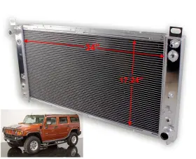 F09dg25204 Luxerad All Aluminum Radiator Fit 2001-2010 Chevy/gmc Silverado Sierra 3500 2500 Hd 6.0l