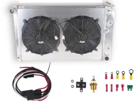 4-rows Luxerad Hx63 Radiator Electric Fan Relay 78-87 G-body Monte Carlo El Camino Grand Prix