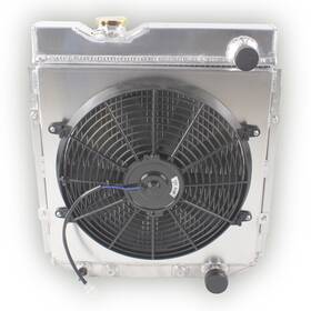 Luxerad Jkcssrad0043 3 Row Radiator Shroud Fan For 1965-1966 Ford Mustang 4.7l/ 1963-1964 Falcon 4.3l