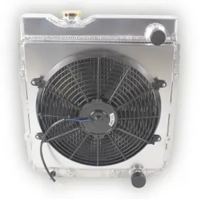 Jkcssrad0043 Luxerad 3 Row Radiator Shroud Fan For 1965-1966 Ford Mustang 4.7l/ 1963-1964 Falcon 4.3l