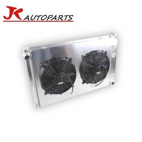 Luxerad Jkssrad0182 4 Row Radiator Shroud&electric Fans For 1973-1986 Chevy Gmc C10 C20 K10 K20 K30