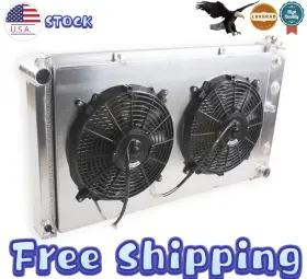 Mc161fs Luxerad Aluminum 4 Row Radiator Fan Shroud For 1973-1986 Chevy/gmc C/k C10 C20 C30 K10