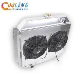 Mc433 Luxerad 3-row Radiator Fan Shroud For 1966-1979 Ford F100 F150 F250 F350 Bronco V8 Cc433