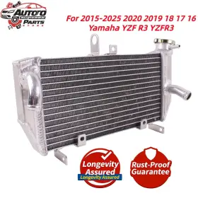 Mm0023 Luxerad New Aluminum Motorcycle Radiator For 2015-2025 Yamaha Yzf R3 Yzfr3 Abs 2017 2019