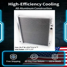 Pt8179 Luxerad Direct Fit 2row Radiator For 1999-2004 Ford F250 F350 F450 Super Duty 7.3l V8