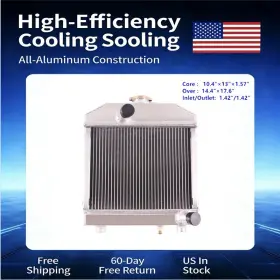 15371-72110 Luxerad Rad4051dz For Kubota B6100 B7100 2 Row Aluminum Radiator 15553-72060 New
