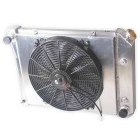 Luxerad Rad571 3 Row Radiator Shroud Fan For 1966-1967 Oldsmobile F85 /1967-1971 Chevy Camaro