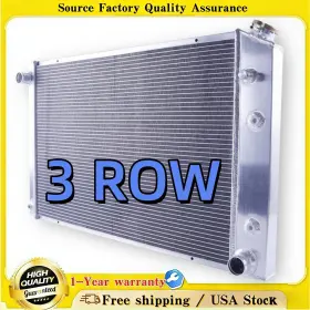 Ssrad0039 Luxerad For 1973-1987 Chevy C/k 10 20 30/1973-1991 Blazer Cc716 3row Aluminum Radiator