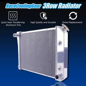 Luxerad Ssrad0042 For 1968-74 Nova/1980-87 Chevy Malibu Pontiac Grand Prix Full Aluminum Radiator