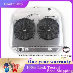 Ssrad0059-x Luxerad For 66-79 Ford F100 F150 F250 F350 Bronco V8 Gas Radiator 3row Shroud Fan Relay Ssrad0059-x Luxerad For 66-79 Ford F100 F150 F250 F350 Bronco V8 Gas Radiator 3row Shroud Fan Relay