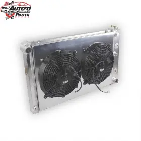 Ssrad0064 Luxerad 3 Row Aluminum Radiator Shroud Fan For 1978-87 Monte Carlo 1970-81 Chevy Camaro