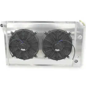 Ssrad0075-2 Luxerad For 77-82 Corvette C3 305 350 V8 5.0l 5.7l 3-row Radiator Shroud Fan Kit