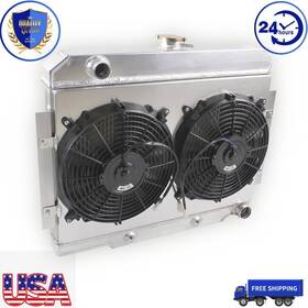 Luxerad Ssrad0117-4 3 Row Radiator Shroud Fan For 1973-85 1980 Jeep Cj5 Cj7 Chevy V8 350 Engine Swap