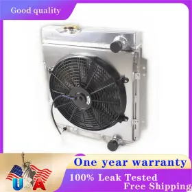 Ssrad0127 Luxerad For 1964 1966 Ford Mustang V8 260 289 At 3row Aluminum Radiator And Shroud Fan