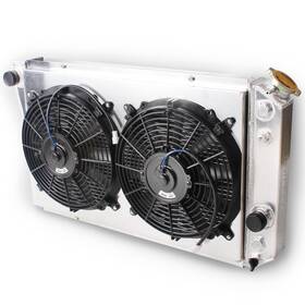 Luxerad Ssrad0145-10 3 Row Radiator Shroud Fan For 1982-2002 Chevy S10 Blazer 1984-1990 Corvette V8