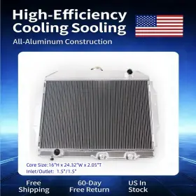 Ssrad0165 Luxerad 3 Row Radiator Fits Amc 1968-1974 Javelin Amx Matador Ambassador Wagon Sst Dpl