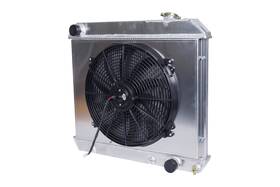 Luxerad Wh284 For 1963-1966 1965 Chevy C/k Pickup Truck C10 C20 C30 3 Row Radiator Shroud Fan
