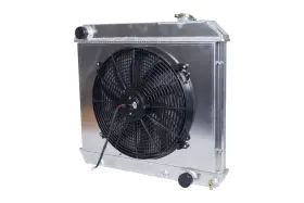 Wh284 Luxerad For 1963-1966 1965 Chevy C/k Pickup Truck C10 C20 C30 3 Row Radiator Shroud Fan