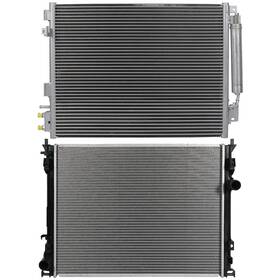 Luxfineparts 12663122 Radiator And Condenser Cooling Kit For 05-09 Chrysler 300 06-09 Dodge Charger