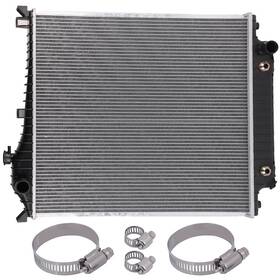 Luxfineparts 12665470 Cu2952 Radiator With Universal Oil Hose Clamps Kit For Ford Explorer 2007-2010
