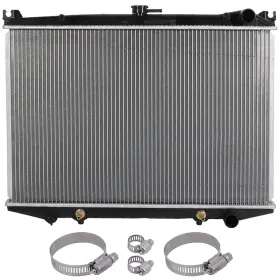 12674051 Luxfineparts Cu314 Radiator With Universal Oil Hose Clamps Kit For Nissan Pathfinder 87-95 12674051 Luxfineparts Cu314 Radiator With Universal Oil Hose Clamps Kit For Nissan Pathfinder 87-95