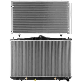 12701172 Luxfineparts Radiator And Ac Condenser Cooling Kit For 12-15 Lexus Rx350 11-15 Toyota Sienna
