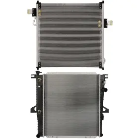 12701232 Luxfineparts Radiator And Ac Condenser Cooling Kit For 98-08 Ford Ranger 98-07 Mazda B3000
