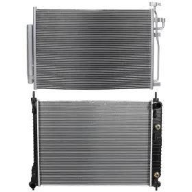 12709586 Luxfineparts Radiator And Ac Condenser Cooling Kit For 2008-2010 Saturn Vue