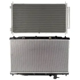 12837778 Luxfineparts Radiator And Ac Condenser Cooling Kit For Honda Cr-v 2.4l 2007 2008 2009