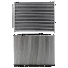 13035416 Luxfineparts Radiator And Ac Condenser Cooling Kit For Honda Ridgeline 2006 2007 2008