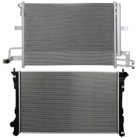 13035453 Luxfineparts Radiator And Ac Condenser Cooling Kit For Ford Explorer 2016 2017 2018