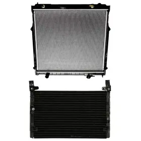 13126496 Luxfineparts Radiator And Ac Condenser Cooling Kit For 1998-2004 Toyota Tacoma 3.4l