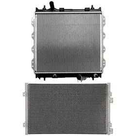 Luxfineparts 13126498 Radiator And Ac Condenser Cooling Kit For 2001-2010 Chrysler Pt Cruiser