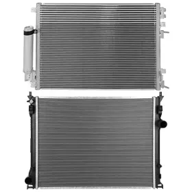 13126505 Luxfineparts Radiator And Ac Condenser Cooling Kit For Dodge Challenger 2009-2011 2013-2014
