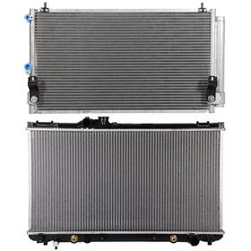 Luxfineparts 13126549 Radiator And Ac Condenser Cooling Kit For 2001-2005 Lexus Is300 3.0l