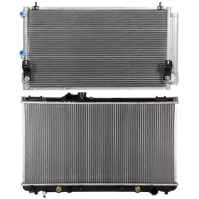 13126549 Luxfineparts Radiator And Ac Condenser Cooling Kit For 2001-2005 Lexus Is300 3.0l